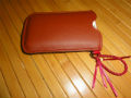 022／携帯ケースiida INFOBAR A01　赤革ハード